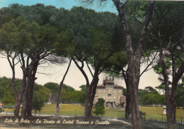 CARTOLINA  LIDO DI OSTIA,ROMA,LAZIO-LA PINETA DI CASTEL FUSANO E CASTELLO-STORIA,MEMORIA,BELLA ITALIA,VIAGGIATA 1964 - Cafes, Hotels & Restaurants