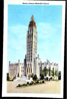 ► Methedist Church & City At Night  1930s  Carte Fine Provenance Carnet "Greetings From Tusla Oklahoma" - Tulsa