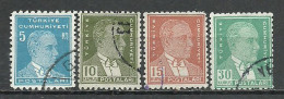 Turkey; 1955 9th Ataturk Issue Stamps - Gebraucht