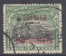 North Borneo Scott 113 - SG137, 1901 British Protectorate 18c Cds Used - Noord Borneo (...-1963)