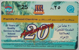 Qatar QR 25 MINT 20th Anniversary FFC ( Family Food Centre ) - Qatar