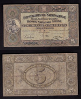 SVIZZERA 5 FRANCHI 1926 PIK 11G  MB-BB - Schweiz