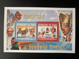 Tchad Chad Tschad 2014 Illustrated Mi. 2704 - 2705 Pape Jean-Paul II Papst Johannes Paul Pope John Paul Franciscus - Papes