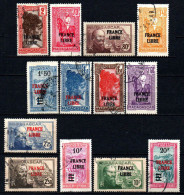 Madagascar  - 1943  -  Tb Antérieurs Surch " France Libre "  - N° 242 à 255 Sauf 243  - Oblit - Used - Used Stamps