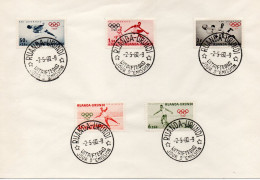 Ruanda-Urundi Jeux Olympiques De Rome  1960 FDC - Oblitérés