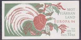 Europa Cept 1994 Sweden Booklet  ** Mnh (59125) Greenwater Price - 1994