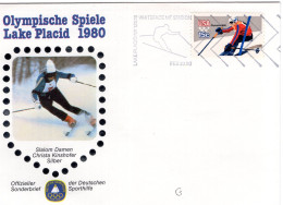 Lake Placid 1980 - Slalom - Event Covers