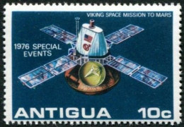 Antigua 1976; Mars, Viking; Yt446 S446-9 - North  America