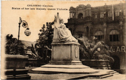 PC CEYLON SRI LANKA COLOMBO STATUE OF QUEEN VICTORIA (a49716) - Sri Lanka (Ceylon)