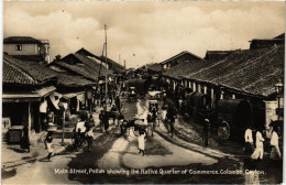 PC CEYLON SRI LANKA COLOMBO MAIN STREET PETTAH REAL PHOTO POSTCARD (a49721) - Sri Lanka (Ceylon)