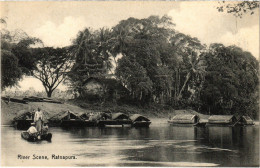 PC CEYLON SRI LANKA RATNAPURA RIVER SCENE (a49739) - Sri Lanka (Ceylon)
