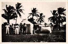 PC GABON OGOOUÉ PORT-GENTIL CAMPING POINTE A KOSSO REAL PHOTO POSTCARD (a49905) - Gabon