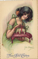 PC ARTIST SIGNED, E. DUPUIS. MON PETIT CRÉSOR, Vintage Postcard (b50472) - Dupuis, Emile