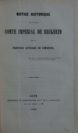 Reckheim, Notice Historique Sur L'ancien Comté Impérial De_ - Limbourg   Limburg - 1848 - Uitg. Te Gent - Storia