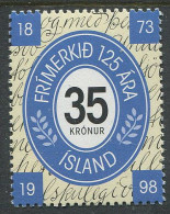Island:Iceland:Unused Stamp Stamps 125 Years 1873-1998, MNH - Unused Stamps