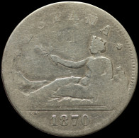 LaZooRo: Spain 2 Pesetas 1873/5 F - Silver - First Minting