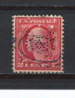 ETATS-UNIS - Y&T N° 452° - Perfin - Perforé - Washington - Zähnungen (Perfins)