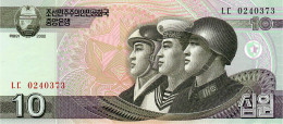 KOREA NORTH P59 10 WON 2008      UNC. - Corée Du Nord