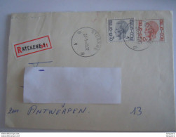 Belgiê Belgique Brief Recommandée Elström 1979 Stekene 1 - Antwerpen - Lettres & Documents