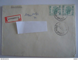 Belgiê Belgique Brief Recommandée Elström 1980 Antwerpen 13 - Brussel - Brieven En Documenten