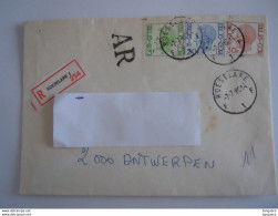 Belgiê Belgique Brief Recommandée Elström 1980 Roeselare 1 - Antwerpen - Covers & Documents