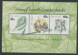 Island:Iceland:Unused Block Stamps Day, Old Items, 1998, MNH - Unused Stamps