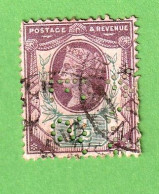 GBT1564- GRÃ-BRETANHA 1887_ 92- USD_ PERFURADO_ CV= $8,25 (SCOTT 2017) - Used Stamps