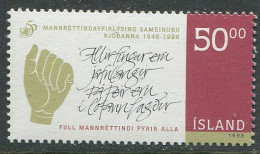 Island:Iceland:Unused Stamp United Nation 50, 1998, MNH - Unused Stamps