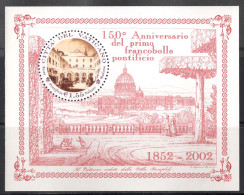 Vatican, 2002 (#1409b), Primo Francobollo Pontificio, Postage Stamp, Madama Palace, Villa Pamphili, St. Peter's Basilica - Poste