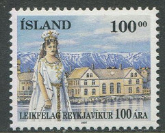 Island:Iceland:Unused Stamp Reykjavik Theatre 100, 1997, MNH - Unused Stamps