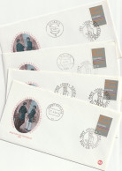 Nederland 1968, Day Of The Stamp 1968, 4 Different Stamped Enveloppes - Cartas & Documentos