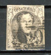 BE   6   Obl  ---  Papier Mince  --  4 Marges  --  P 19  Boom - 1851-1857 Médaillons (6/8)