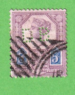 GBT1569- GRÃ-BRETANHA 1887_ 92- USD_ PERFURADO_ CV= $12,50 (SCOTT 2017) - Used Stamps