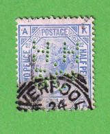 GBT1571- GRÃ-BRETANHA 1880_ 81- USD_ PERFURADO_ VC= $40 (SCOTT 2017) - Used Stamps