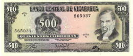 NICARAGUA P127 500 CORDOBAS 1972  UNC. - Nicaragua