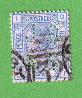 GBT1572- GRÃ-BRETANHA 1876_ 80- USD_ PERFURADO_ CV= $65 (SCOTT 2017) - Used Stamps