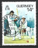 GUERNESEY. N°364 De 1986 Oblitéré. Cricket. - Cricket