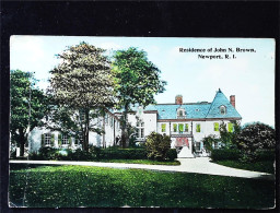 ► John N. Brown Residence   Newport RHODE ISLAND 1920's. (Pli En Coin Fold Corner) - Newport