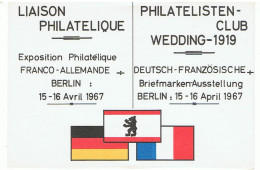 CARTE LIAISON PHILATELIQUE-1967-FRANCO ALLEMANDE--AVEC CACHET 1972 AU VERSO-2 SCANS- - Colecciones Y Lotes