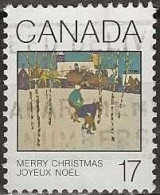 CANADA 1980 Christmas - 17c - Sleigh Ride (Frank Henessey) FU - Used Stamps