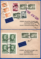 2110. POLAND 4 NICE COVERS TO USA 1948-1949 3 MULTIFRANKED - Briefe U. Dokumente