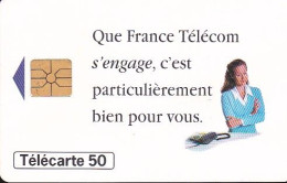F611 - 12/1995 - FRANCE TÉLÉCOM S'ENGAGE - 50 GEM1A - 1995