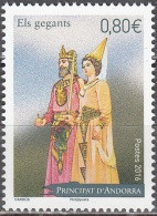 Andorre Français 2016 Yvert 785 Neuf ** Cote (????) ?.?? € Les Géants - Unused Stamps