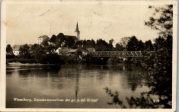 45971 - Niederösterreich - Wieselburg , Zusammenfluss Der Gr. U. Kl. Erlauf - Gelaufen  - Scheibbs