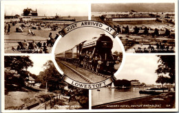 45838 - Großbritannien - Lowestoft , Childrens Corner , Bathing Pool , Paddling , Wherry Hotel Oulton Broad - Gelaufen  - Lowestoft