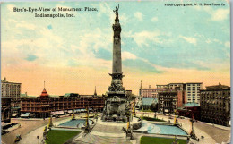 46538 - USA - Indianapolis , Bird's Eye View Of Monument Place , Indiana - Gelaufen 1913 - Lafayette