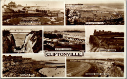 46362 - Großbritannien - Cliftonville , Newgate Gap , Walpole Bay , The Bathing Pool , Kingsgate Castle - Gelaufen 1939 - Margate