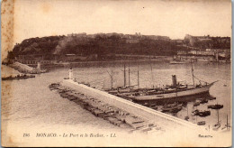 46358 - Monaco - Le Port Et Le Rocher , Ship , Mole - Gelaufen 1936 - Hafen