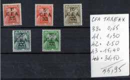 REUNION - TAXE 38/41/42/43/44 - Timbres-taxe