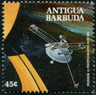 Antigua Barbuda 1990; Sonde Pioneer-11, Saturne; Yt1238 S1237-56 0.13 - North  America